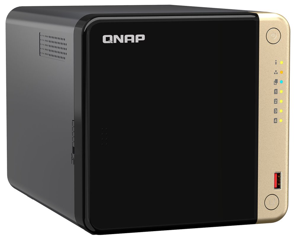 QNAP TS-464-8G   4x SATA, 8GB RAM, 4xSATA, 2x M.2 NVMe slot, 1xPCIe, 1xHDMI 4K, 2x2,5GbE, 4xUSB