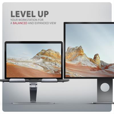 AXAGON hliníkový LQ stojan pro notebooky velikosti 10" - 16" / STND-LQ /  Nastavitelná výška/úhel