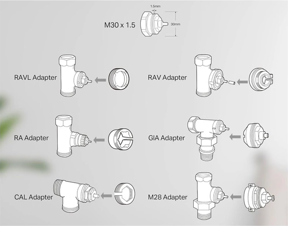 Imou by Dahua termostatická hlavice TRV1/ ZigBee 3.0/ bílý/ CZ app