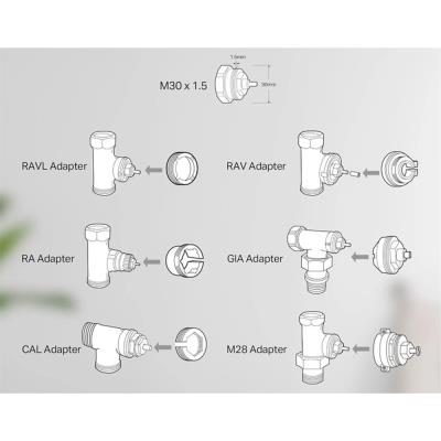 Imou by Dahua termostatická hlavice TRV1/ ZigBee 3.0/ bílý/ CZ app