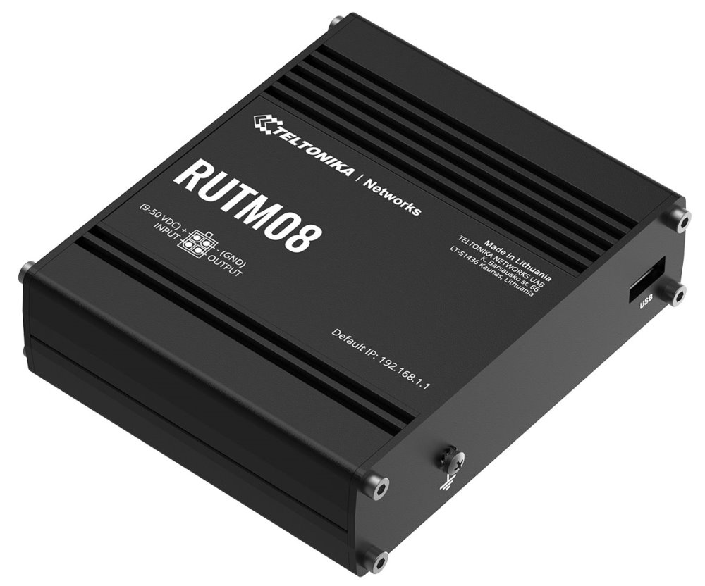 Teltonika RUTM08 průmyslový router, 3x Gbit LAN, 1x Gbit WAN