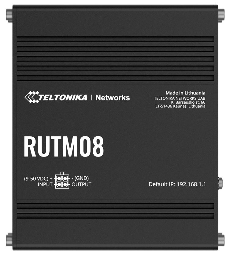 Teltonika RUTM08 průmyslový router, 3x Gbit LAN, 1x Gbit WAN