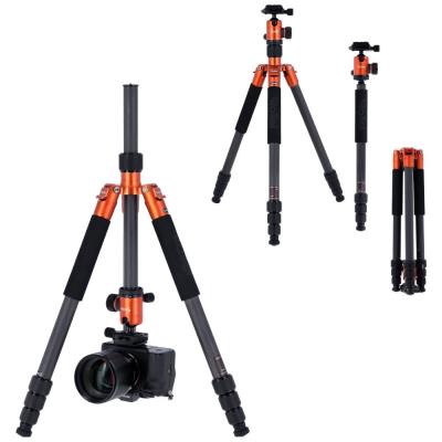 Rollei Stativ C5i Karbon/ 22610/ Zátěž 8kg/ Vytažený 157,5 cm/ Karbon/ Oranžový