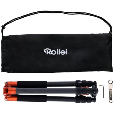 Rollei Stativ C5i Karbon/ 22610/ Zátěž 8kg/ Vytažený 157,5 cm/ Karbon/ Oranžový