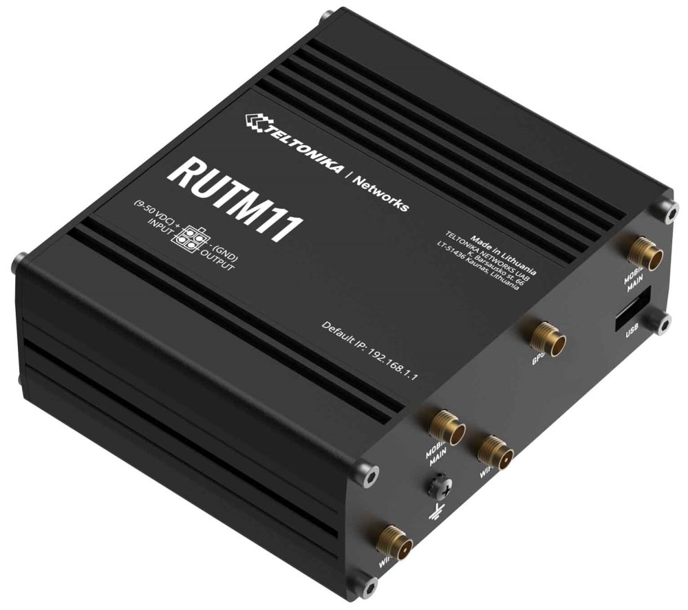 Teltonika RUTM11 průmyslový router, 4G, LTE, 4x Gbit RJ45, WiFi 5
