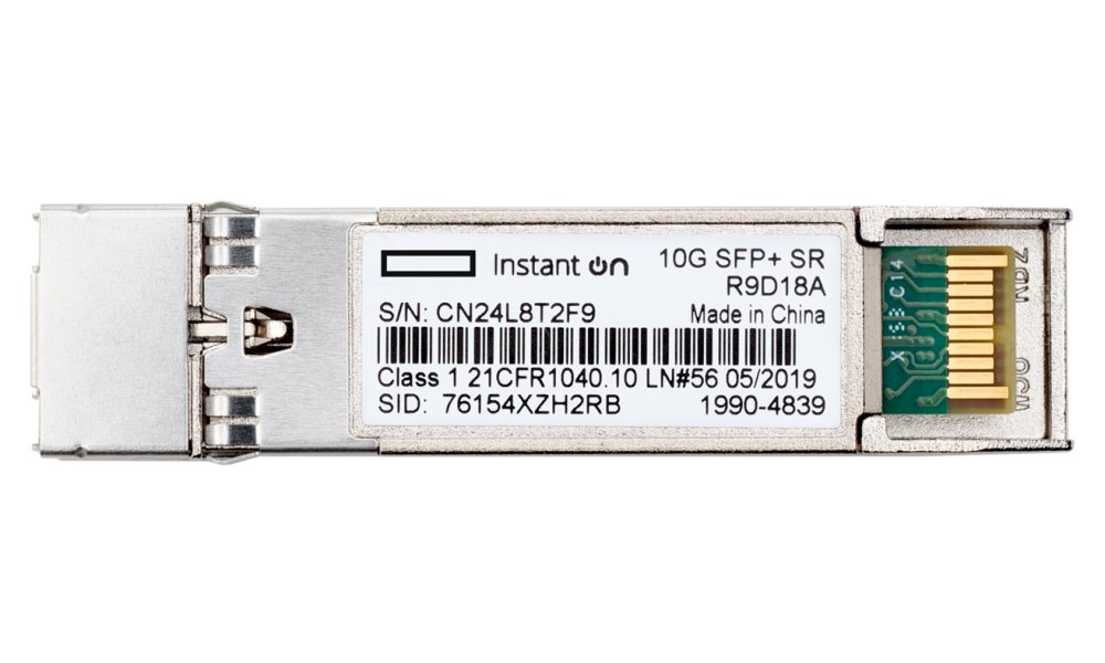 HPE Aruba Networking Instant On 10G SFP+ LC SR 300m OM3 MMF Transceiver 1420 1930 1950 1960