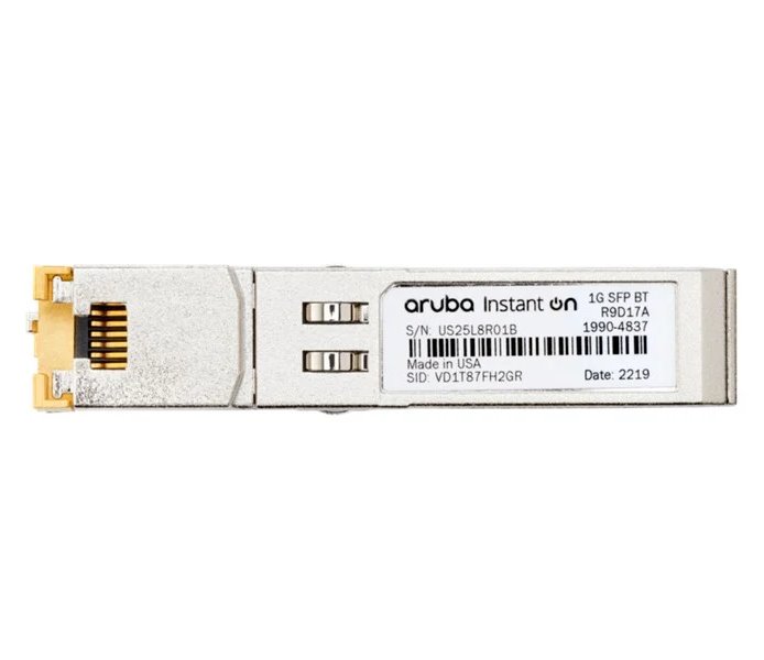 HPE Aruba Instant On 1G SFP RJ45 T 100m Cat5e Transceiver 1830 1930 1960