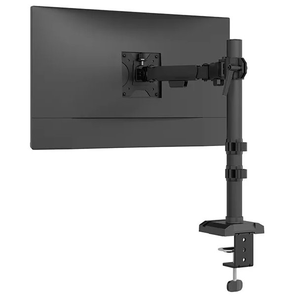 Neomounts NERO Single Flat Screen Desk Mount 10-32" (phone holder+Quick-fix clamp/grommet)