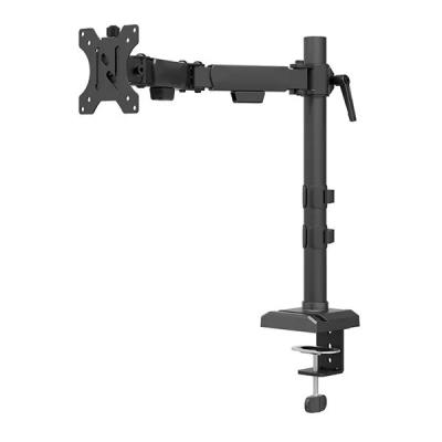 Neomounts NERO Single Flat Screen Desk Mount 10-32" (phone holder+Quick-fix clamp/grommet)