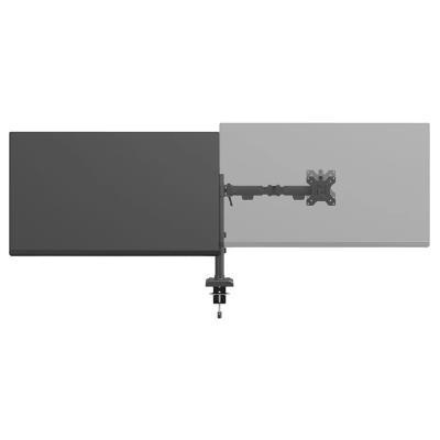 Neomounts NERO Double Flat Screen Desk Mount 10-32 " (phone holder+Quick-fix clamp/grommet)