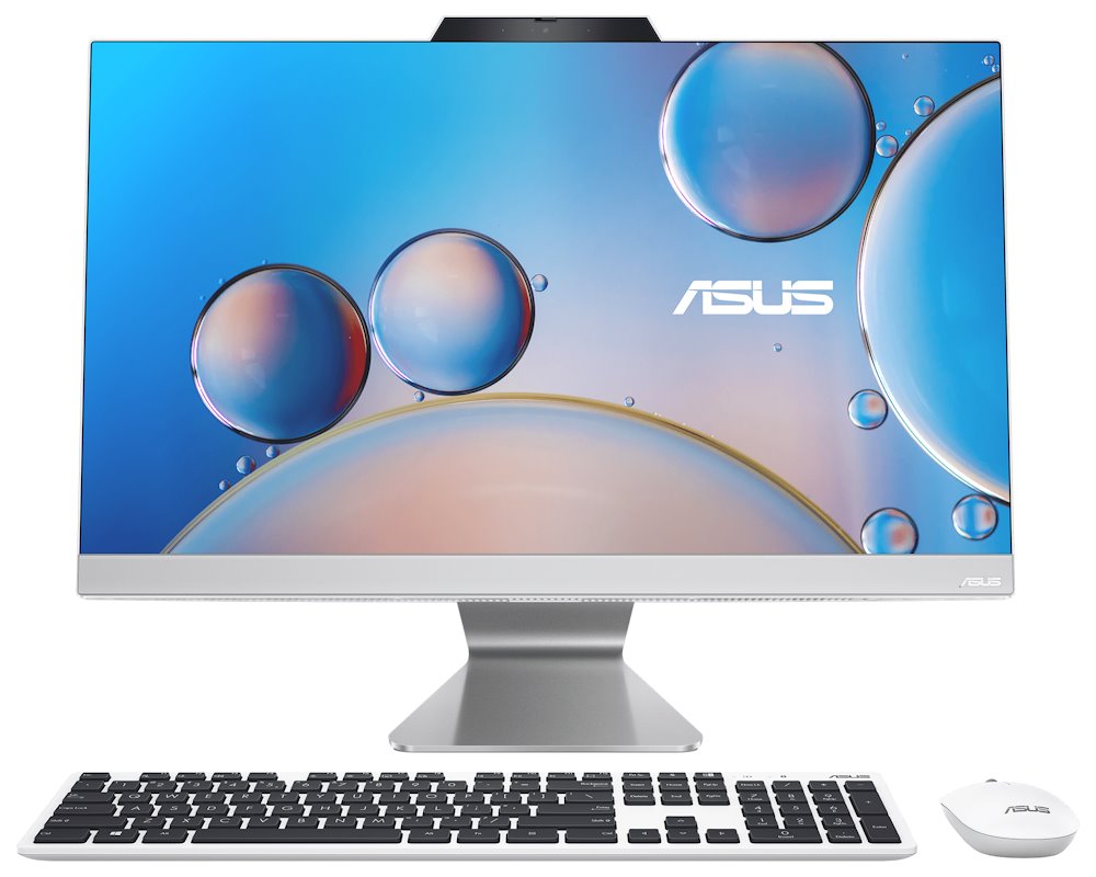 ASUS ExpertCenter M3/ AiO/ Ryzen 5 7520U/ 8GB/ 512GB/ Radeon Graphics/ 23,8"FHD,matný/ W11H/ kbd+myš/ bílý