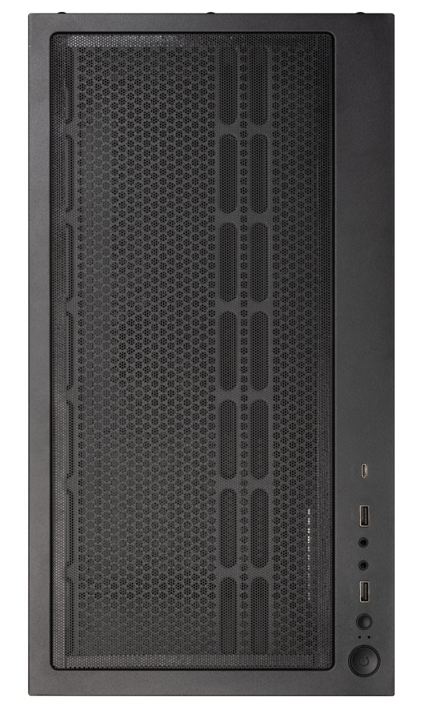 BitFenix skříň CETO Cube / 4x 120mm ARGB fan / 2x USB 3.0 / USB-C / tvrzené sklo / černá