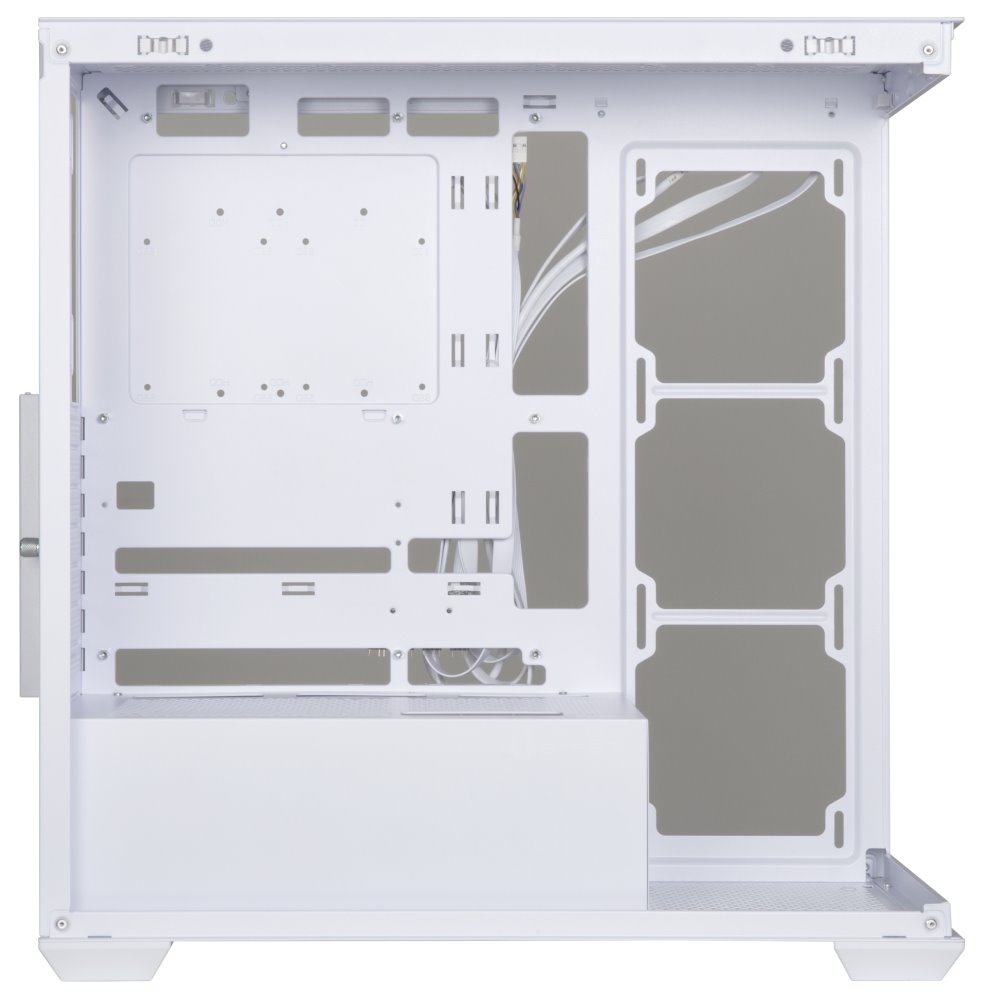BitFenix skříň CETO Cube / 4x 120mm ARGB fan / 2x USB 3.0 / USB-C / tvrzené sklo / bílá