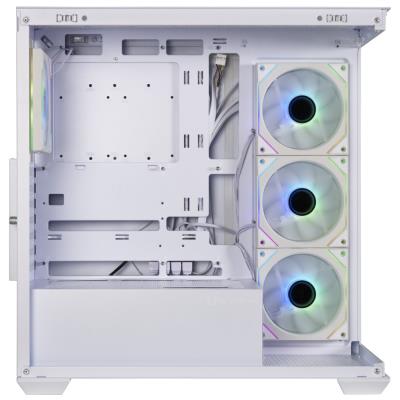 BitFenix skříň CETO Cube / 4x 120mm ARGB fan / 2x USB 3.0 / USB-C / tvrzené sklo / bílá