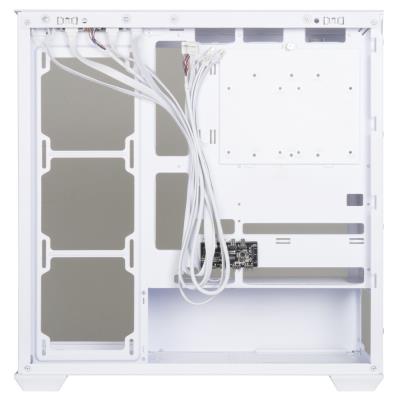 BitFenix skříň CETO Cube / 4x 120mm ARGB fan / 2x USB 3.0 / USB-C / tvrzené sklo / bílá