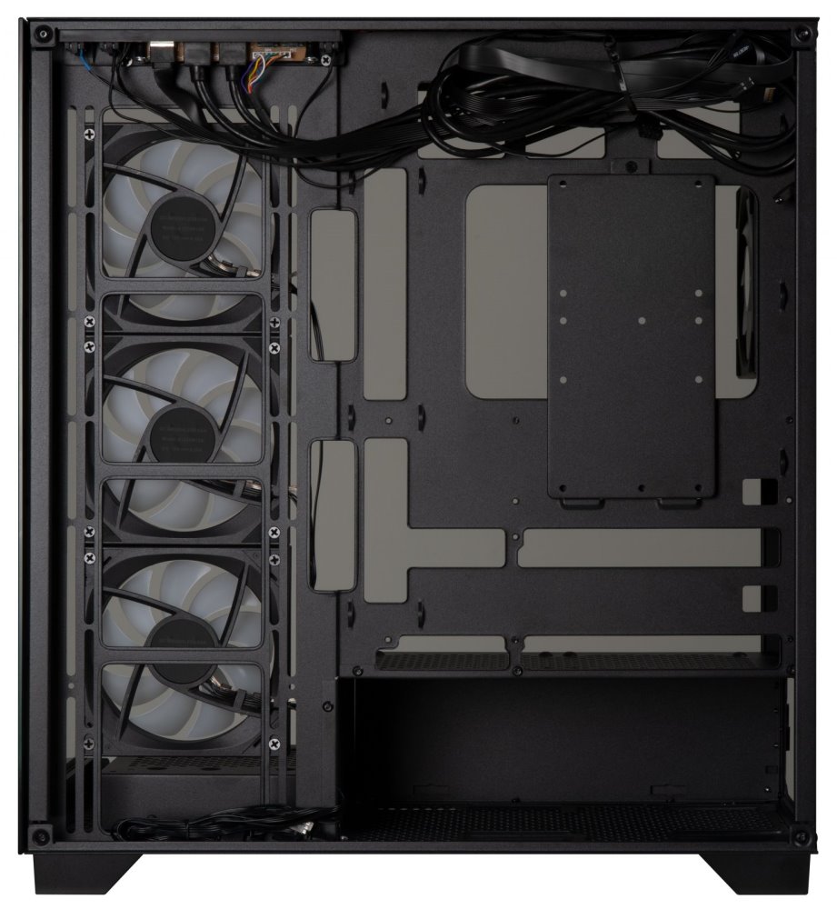 BitFenix skříň CETO / ATX / 4x 120mm FRGB fan / 2x USB 3.0 / USB-C / tvrzené sklo / černá