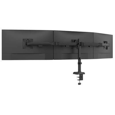 Neomounts NERO Triple Flat Screen Desk Mount 10-27 "(phone holder+Quick-fix clamp/grommet)