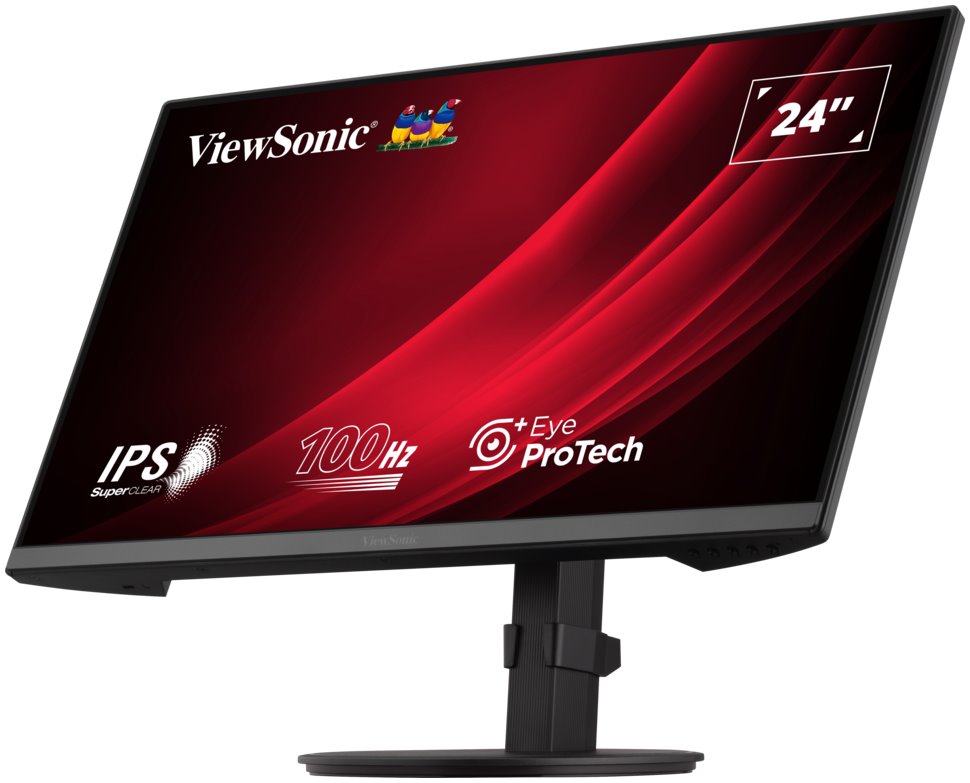 POŠKOZENÝ OBAL - ViewSonic VA2408-HDJ / 23,8"/ IPS/ 16:9/ 1920x1080/ 5ms/ 100Hz/ 250cd/m2/ HDMI / VGA / DP / výšk. nast.