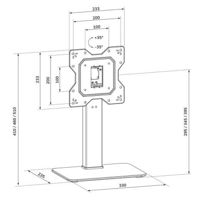 Neomounts TV Desk Stand 23-43" (base)