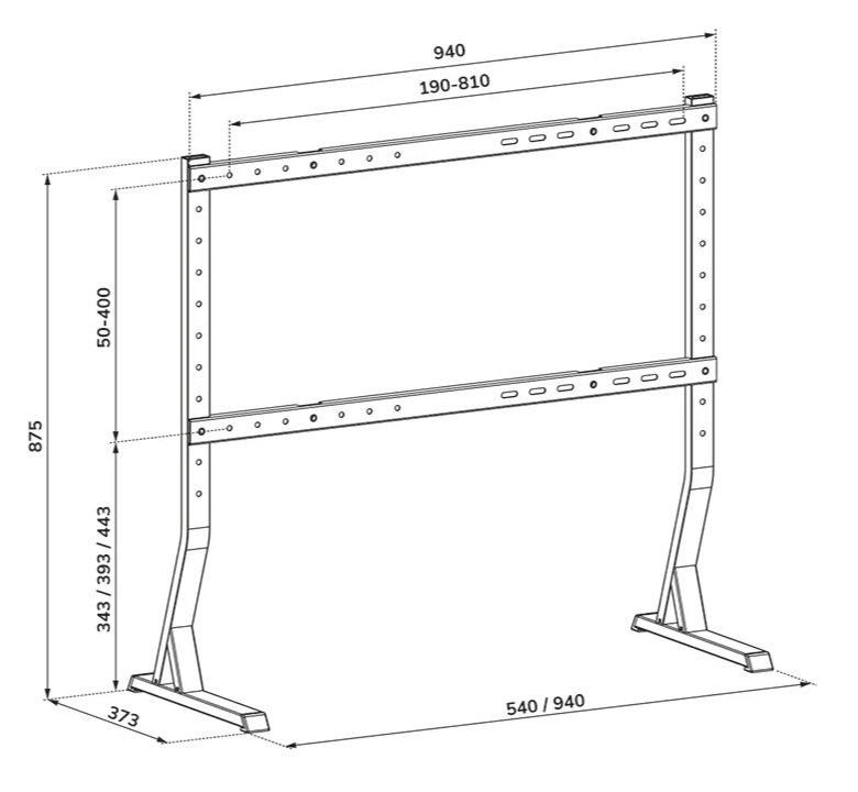 Neomounts TV Desk Stand 45-90"  (legs)