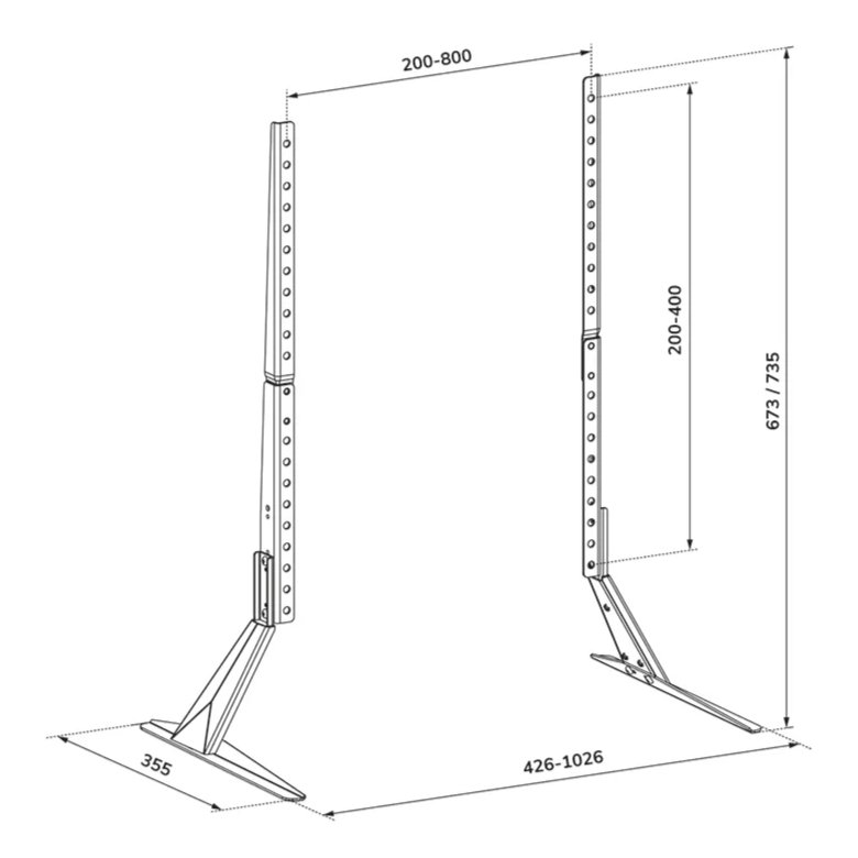 Neomounts TV Desk Stand 23-75" (legs)