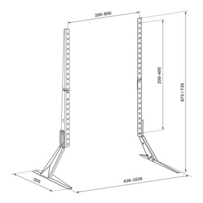Neomounts TV Desk Stand 23-75" (legs)
