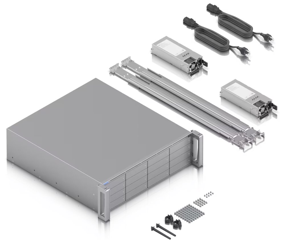 Ubiquiti ENVR Enterprise Network Video Recorder - NVR, 16x 2,5/3,5" HDD slot, 3U, RAID1/RAID5/RAID10, 2x SFP+, 1x 10GbE
