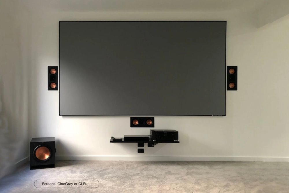 ELITE SCREENS plátno v pevném rámu 92" (233,7cm)/ 16:9/ 114,6×203,8cm/ gain 1,2/ CineGrey 3D/ bezrámové