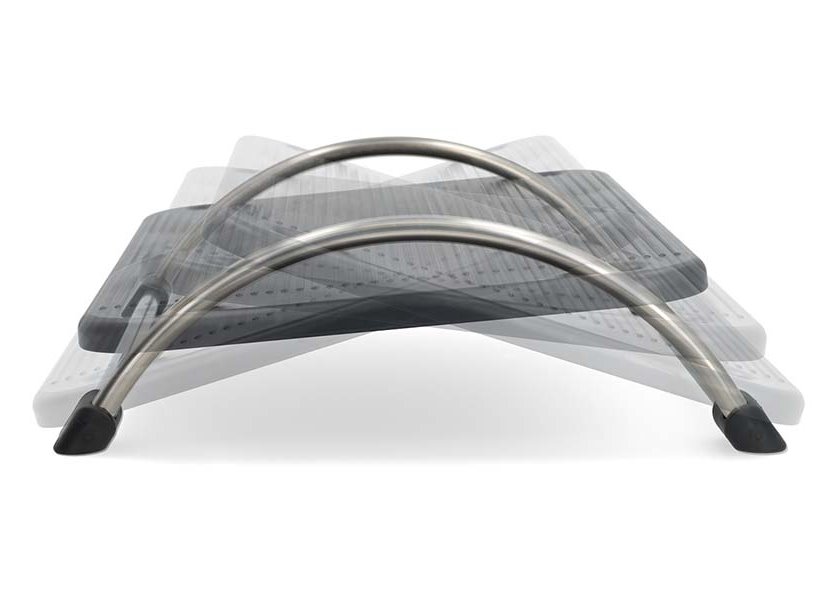 NEDIS ergonomická podnožka/ kovová/ černá