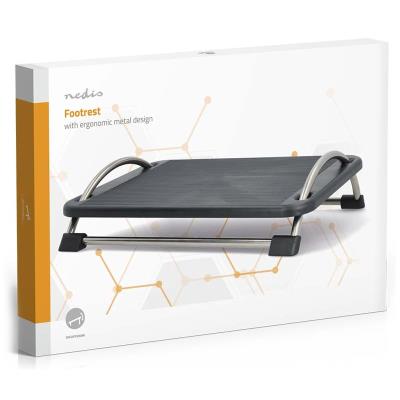 NEDIS ergonomická podnožka/ kovová/ černá