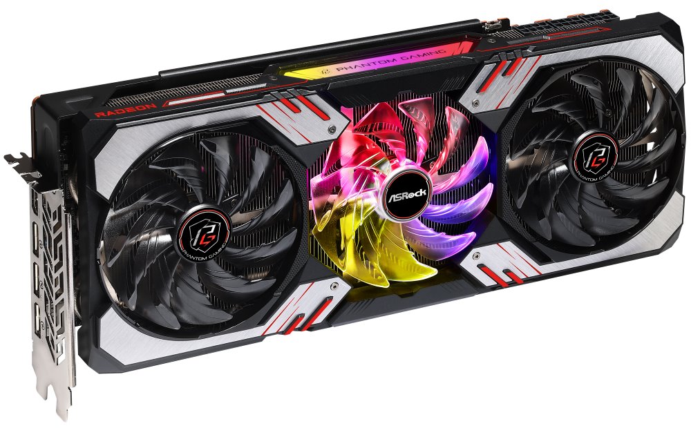 OPRAVENÉ - ASROCK AMD Radeon RX 6800 XT Phantom Gaming 16G OC / 16GB GDDR6 / PCI-E / 1x HDMI / 3x DP / ARGB LED