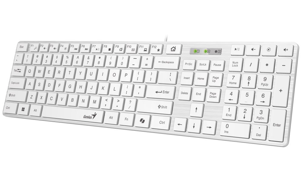 GENIUS Slimstar 126/ Drátová/ Copilot/ USB/ bílá/ CZ+SK layout