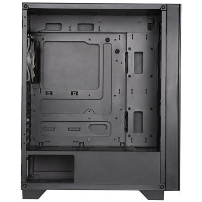 BitFenix skříň Flow FRGB/ ATX / 4x120mm FRGB fan / 2xUSB 3.0  / tvrzené sklo / černá