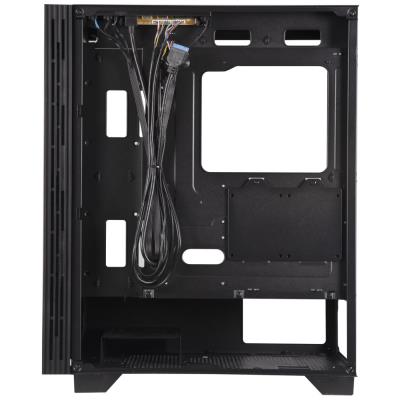 BitFenix skříň Flow FRGB/ ATX / 4x120mm FRGB fan / 2xUSB 3.0  / tvrzené sklo / černá