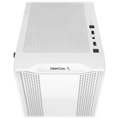 DEEPCOOL skříň CC560 V2 / ATX / 4x120 mm fan / USB 3.0 / USB 2.0 / bílá