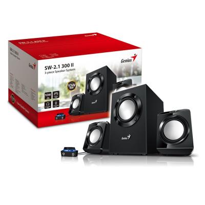 GENIUS repro SW-2.1 300 Ver. II/ 2.1/ 10W/ barva černá