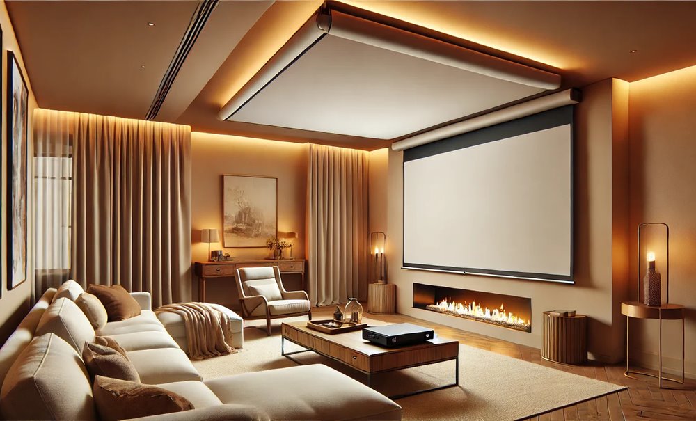 ELITE SCREENS plátno elektrické motorové 120" (304,8cm)/ 16:9/ 149,6×265,7cm/ case bílý/ 20" drop/ MaxWhite FG