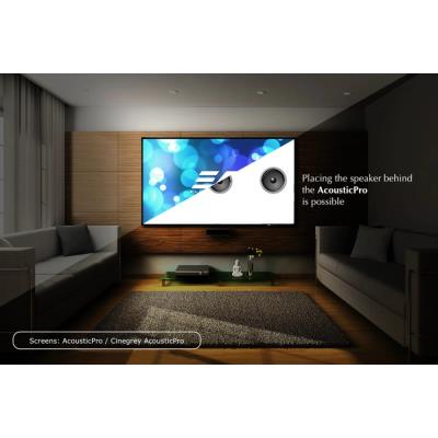 ELITE SCREENS plátno v pevném rámu 135" (342,9cm)/ 16:9/ 168,1×298,9cm/ gain 1,0/ AcousticPro UHD/ bezrámové