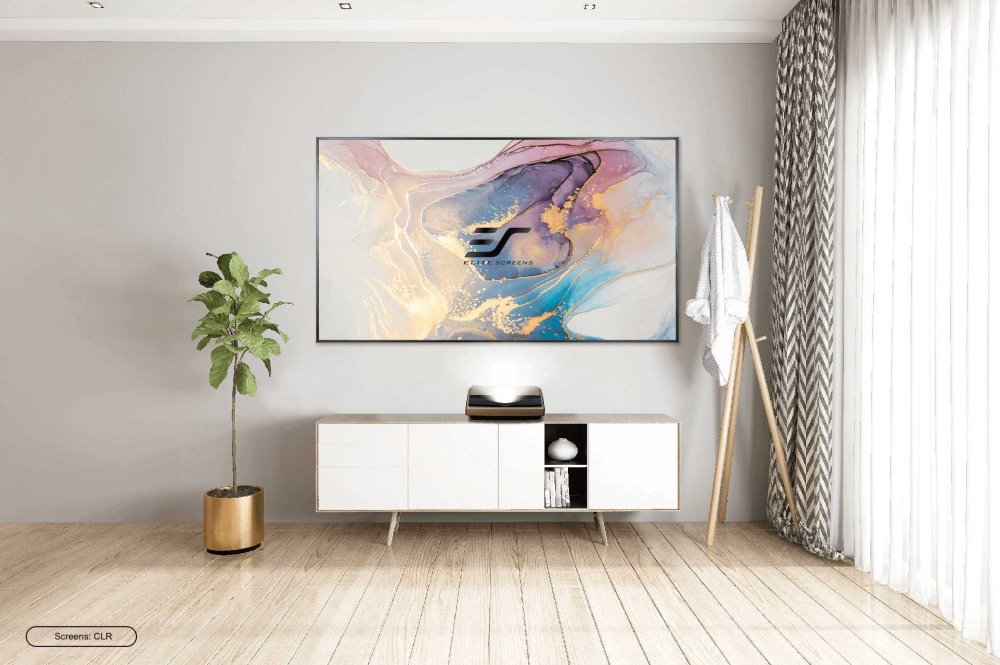 ELITE SCREENS plátno v pevném rámu 100" (254cm)/ 16:9/ 124,6×221,5cm/ CLR3/ bezrámové/ pro UST projektory