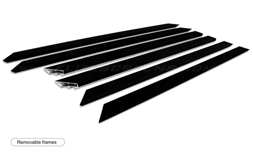 ELITE SCREENS plátno v pevném rámu 100" (254cm)/ 16:9/ 124,6×221,5cm/ CLR3/ bezrámové/ pro UST projektory