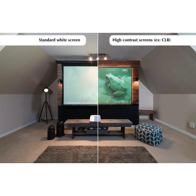 ELITE SCREENS plátno v pevném rámu 100" (254cm)/ 16:9/ 124,6×221,5cm/ CLR3/ bezrámové/ pro UST projektory