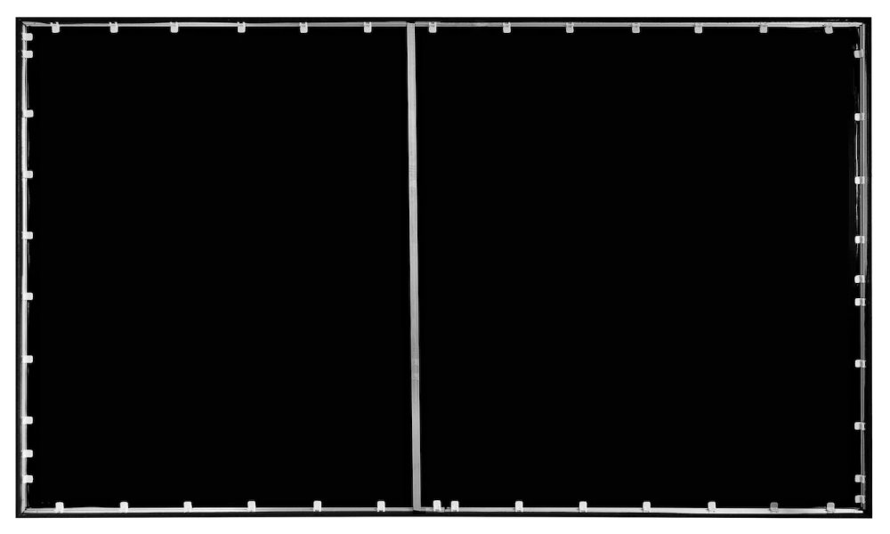 ELITE SCREENS plátno v pevném rámu 110" (279,4cm)/ 16:9/ 137×243,5cm/ gain 1.1/ rám černý 6cm