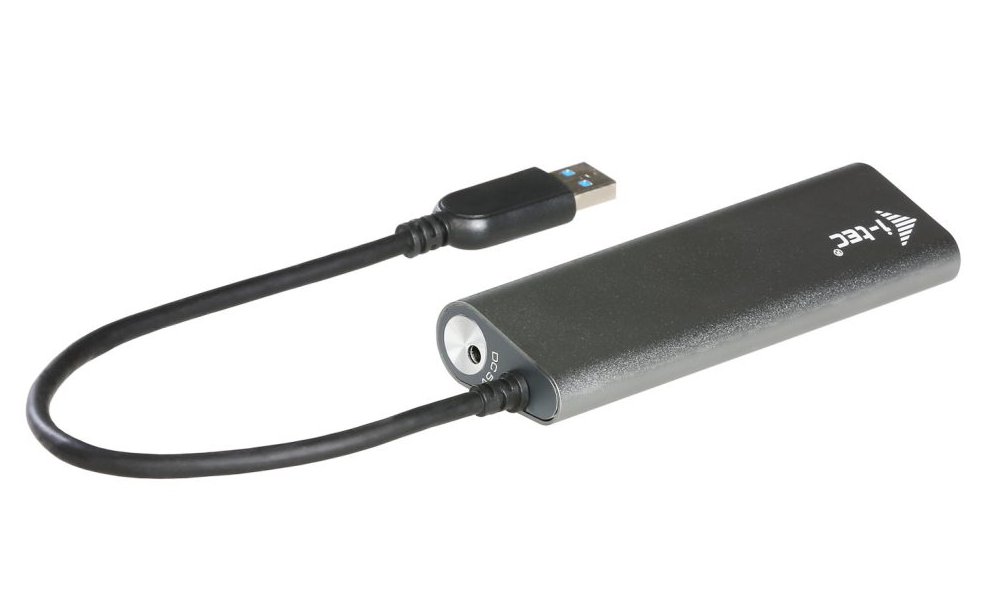 i-tec USB HUB METAL/ 4 porty/ USB 3.0/ napájecí adaptér/ kovový