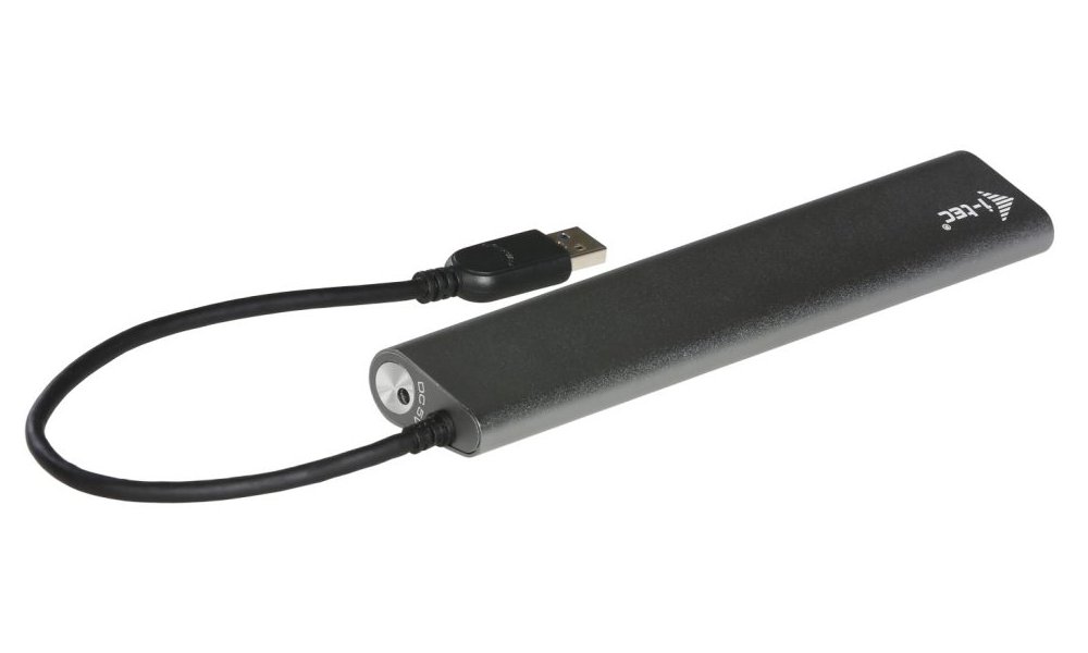 i-tec USB HUB METAL/ 7 portů/ USB 3.0/ napájecí adaptér/ kovový