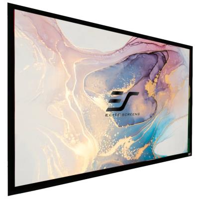 ELITE SCREENS plátno v pevném rámu 135" (342,9cm)/ 16:9/ 168×299cm/ gain 1.1/ rám černý 6cm