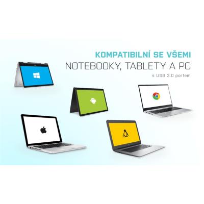 i-tec USB HUB ADVANCE/ 4 porty/ USB 3.0/ pasivní/ slim/ černý