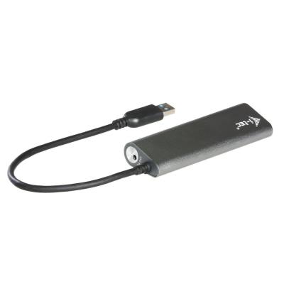 i-tec USB HUB METAL/ 4 porty/ USB 3.0/ napájecí adaptér/ kovový