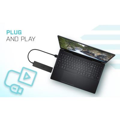 i-tec USB HUB ADVANCE/ 3 porty/ USB 3.0/ Gigabit Ethernet adaptér (RJ45)/ slim/ černý