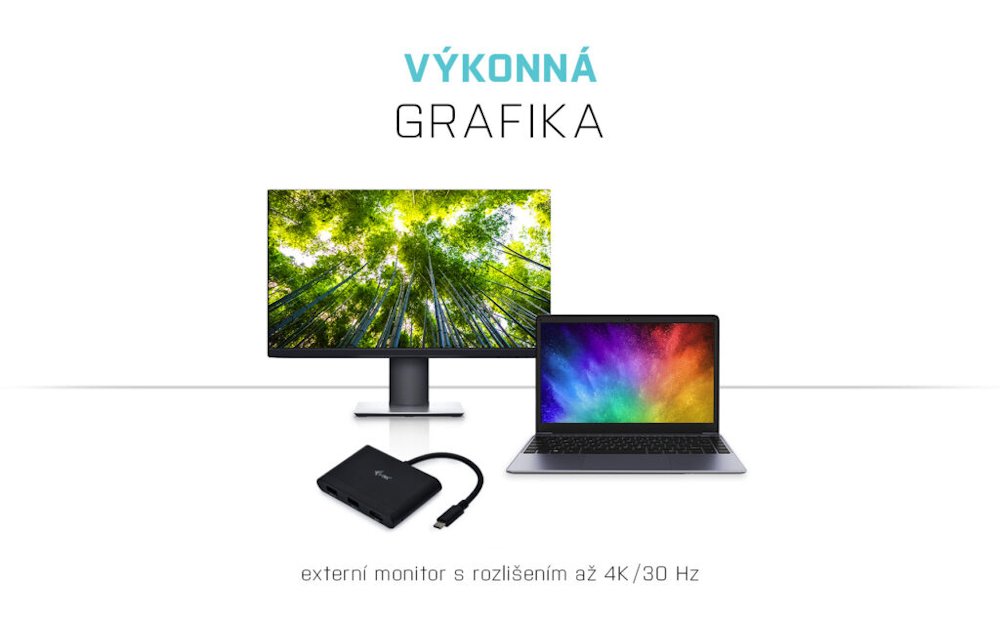 i-tec USB 3.1 Type C HDMI Travel adaptér PD/Data/ 1x HDMI 4K Ultra HD 3840x2160/ 2x USB 3.0/ černý