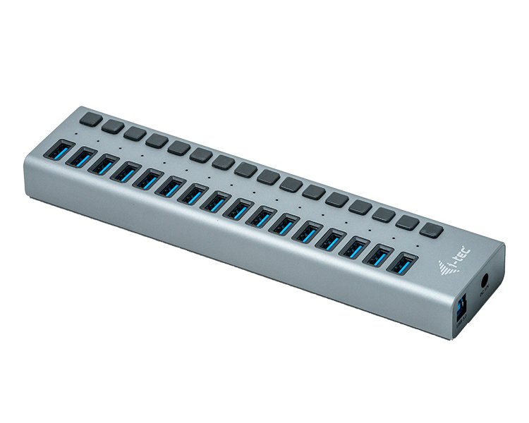 i-tec USB 3.0 nabíjecí HUB 16 Port + napájecí adaptér 90 W